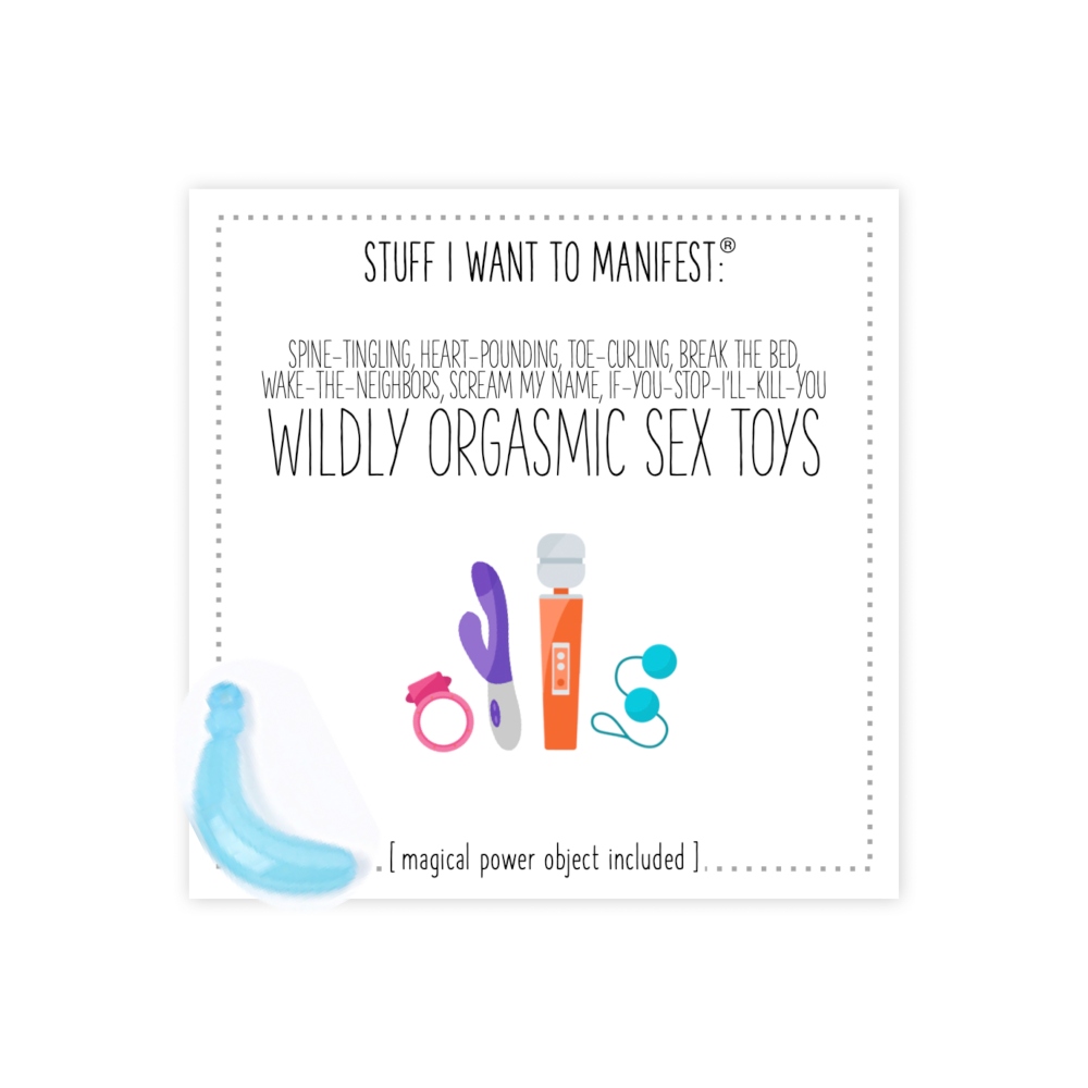 Warm Human - Some Sex Toys Grußkarte - Weiß